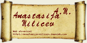 Anastasija Milićev vizit kartica